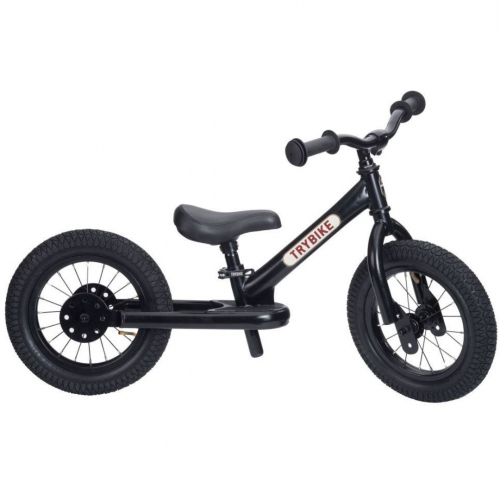 trybike steel 2 en 1 draisienne noir