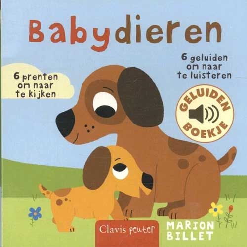 uitgeverij clavis geluidenboek babydieren
