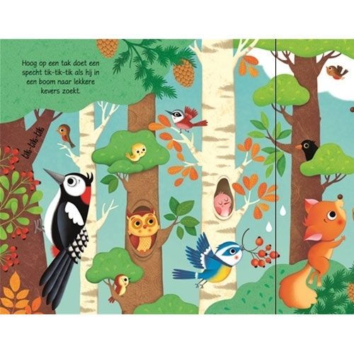 uitgeverij usborne geluidenboek geluiden in het bos