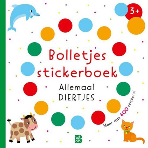 uitgeverij ballon bolletjes stickerboek - allemaal diertjes
