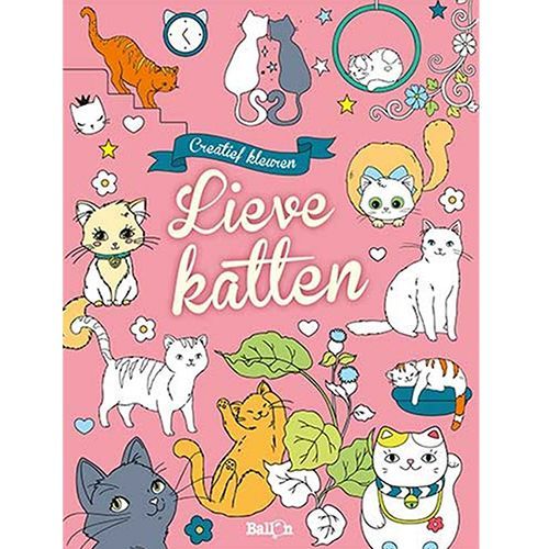 uitgeverij ballon creatief kleuren - lieve katten