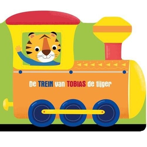 uitgeverij ballon kartonboek de trein van tobias de tijger