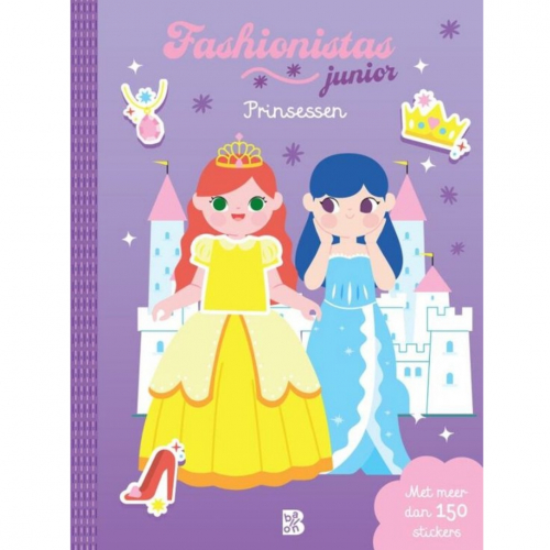 uitgeverij ballon aankleedstickerboek fashionistas junior - prinsessen
