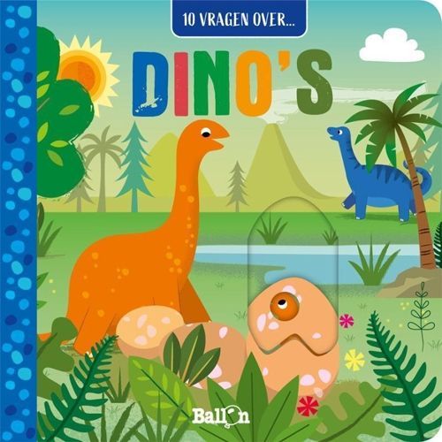 uitgeverij ballon flapjesboek 10 vragen over dino's 