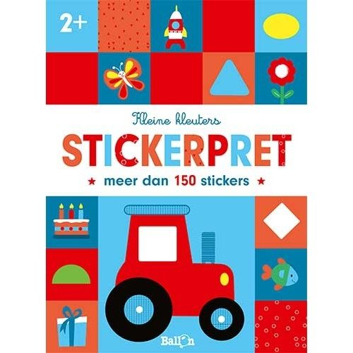 uitgeverij ballon stickerboek kleine kleuters stickerpret - 2+ 