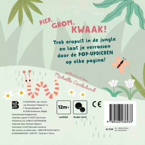 uitgeverij ballon mijn eerste pop-upboekje - in de jungle