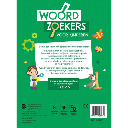 uitgeverij ballon puzzelboek woordzoekers voor kinderen 9+