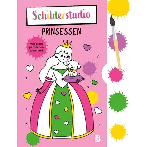 uitgeverij ballon schilderstudio - prinsessen - met waterverf