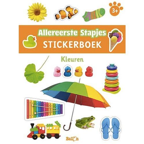 uitgeverij ballon stickerboek allereerste stapjes - kleuren
