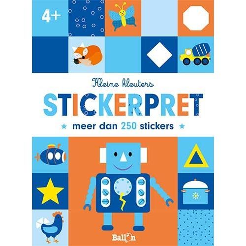 uitg. ballon stickerboek kleine kleuters stickerpret - 4+