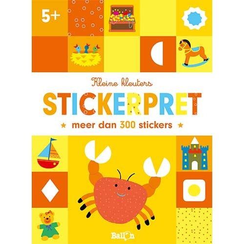 uitg. ballon stickerboek kleine kleuters stickerpret - 5+