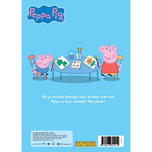 uitgeverij big balloon peppa pig kleuren met peppa