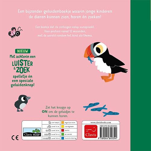 uitgeverij clavis geluidenboek bedreigde dieren