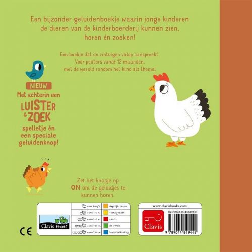 uitgeverij clavis geluidenboekje de kinderboerderij