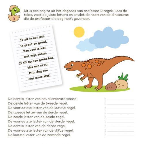 uitgeverij deltas het leukste spelletjesboek dinosaurussen