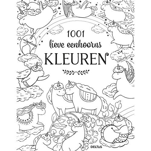 uitgeverij deltas kleurboek 1001 lieve eenhoorns kleuren