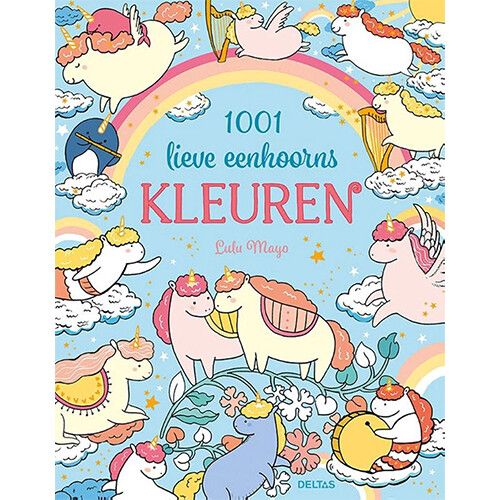 uitgeverij deltas kleurboek 1001 lieve eenhoorns kleuren