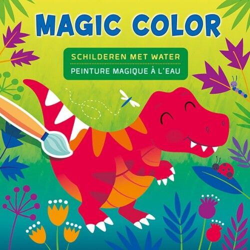 uitgeverij deltas schilderboek magic color met water - dino's