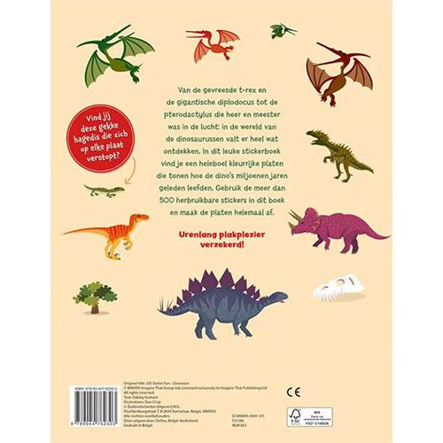 uitgeverij deltas super stickerpret - dinosaurussen