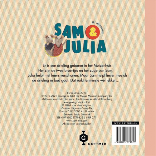 uitgeverij gottmer kartonboek het muizenhuis - een drieling