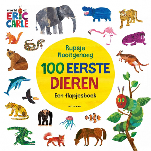 uitgeverij gottmer rupsje nooitgenoeg - 100 eerste dieren