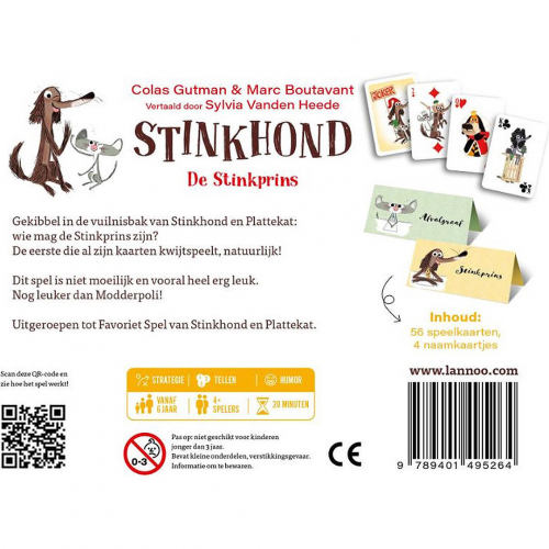 uitgeverij lannoo kaartspel stinkhond - de stinkprins
