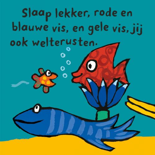 uitgeverij leopold kartonboek welterusten, kleine vis