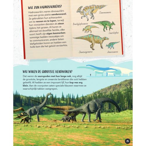 uitgeverij rebo feit- en speelset dinosauriërs