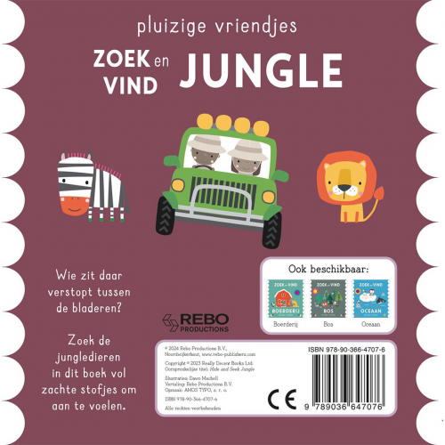 uitgeverij rebo flapjesboek zoek en vind - jungle
