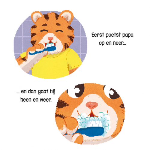 uitgeverij rebo geluidenboek tijger leert tandenpoetsen
