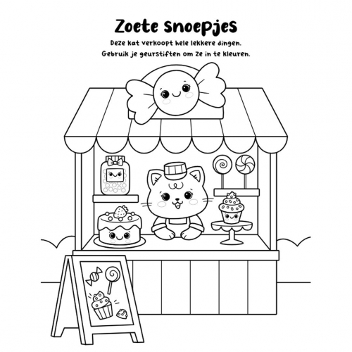 uitgeverij rebo kleurboek kleurmania zoete geuren en kleuren