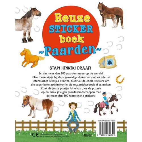 uitgeverij rebo reuzestickerboek paarden
