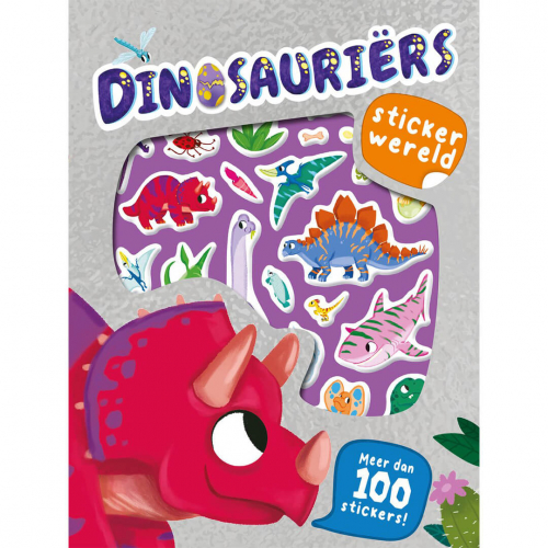 uitgeverij rebo stickerboek dinosauriërs stickerwereld