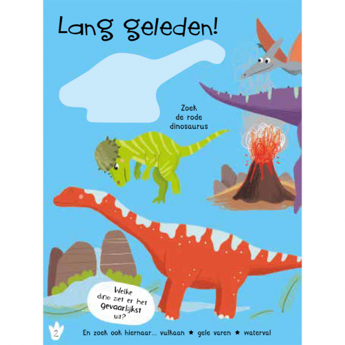 uitgeverij rebo stickerboek van alles te zien! dinosaurussen