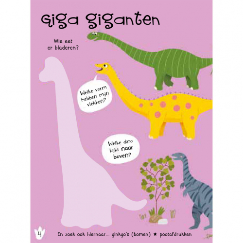 uitgeverij rebo stickerboek van alles te zien! dinosaurussen