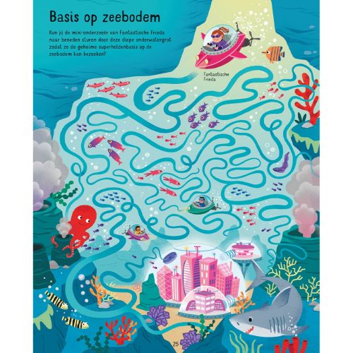 uitgeverij usborne doolhoven superhelden