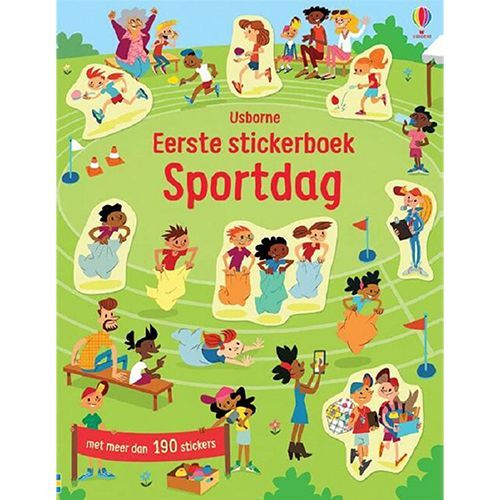 uitgeverij usborne eerste stickerboek sportdag