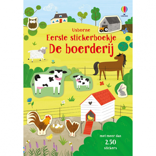 uitgeverij usborne eerste stickerboekje de boerderij