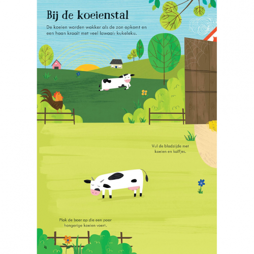 uitgeverij usborne eerste stickerboekje de boerderij