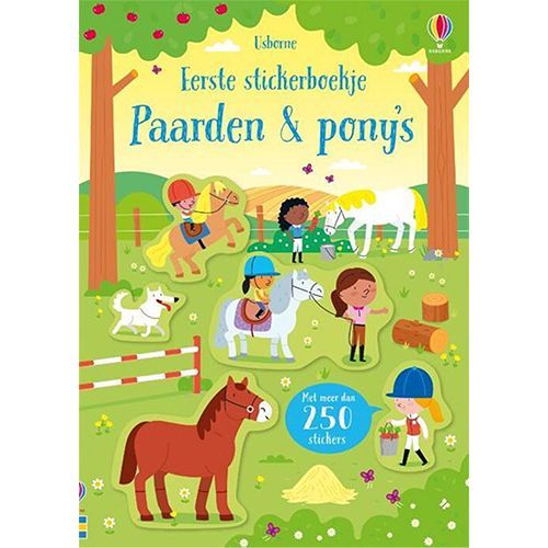uitgeverij usborne eerste stickerboekje paarden en pony's