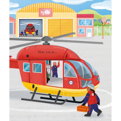 uitgeverij usborne flapjesboek kijk binnen in een helikopter