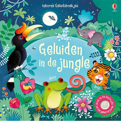 uitgeverij usborne geluidenboek geluiden in de jungle