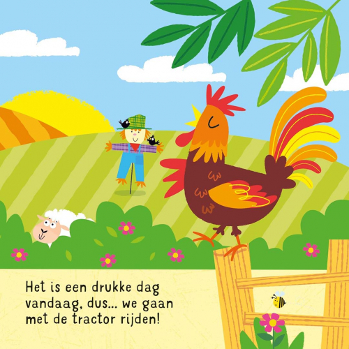 uitgeverij usborne geluidenboek meerijden op een tractor!