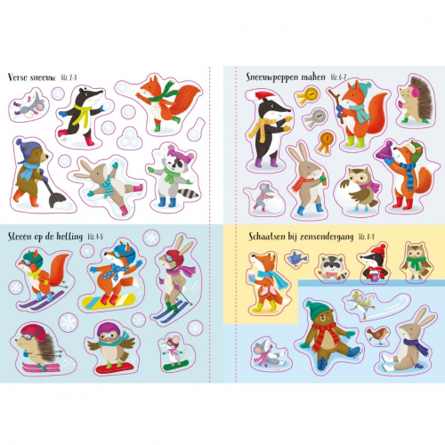 uitgeverij usborne glitterstickerboek winter