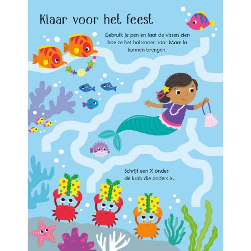uitgeverij usborne uitwisboek zeemeerminspelletjes