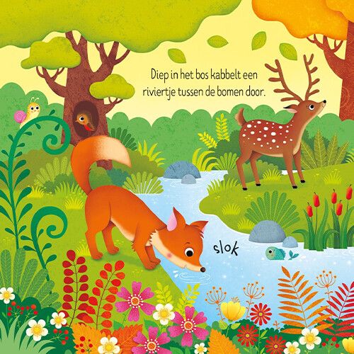 uitgeverij usborne zoekboek en puzzel 3x9st - dieren in het bos