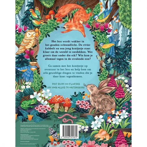 veltman uitgevers flapjesboek zoek & vind - in het bos