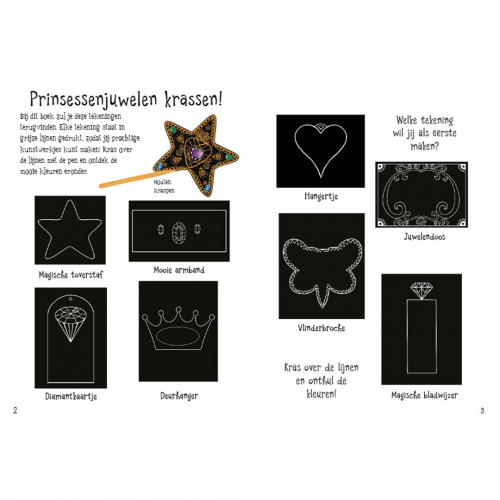 uitgeverij wpg kraskaarten juwelen voor prinsessen