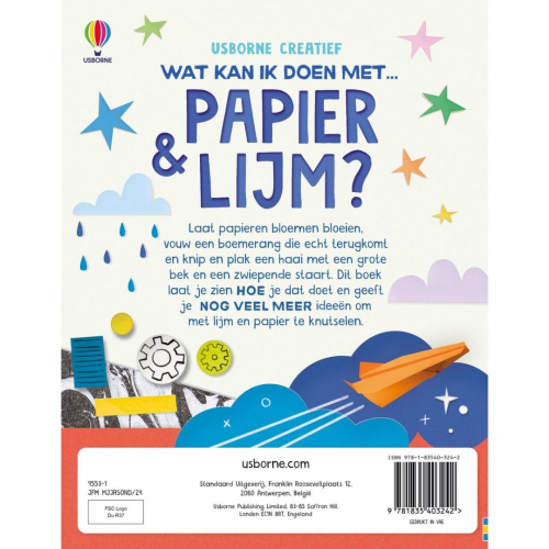 uitgeverij usborne wat kan ik doen met papier en lijm?