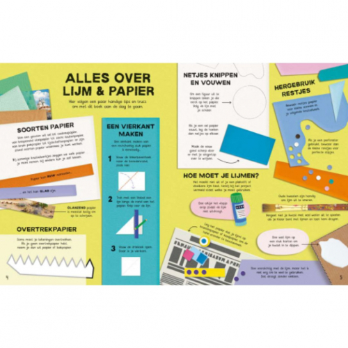 uitgeverij usborne wat kan ik doen met papier en lijm?